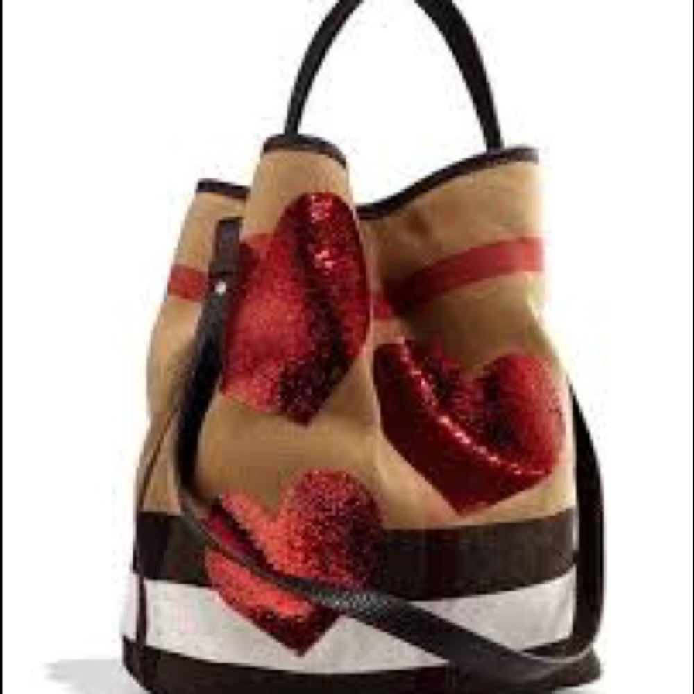 Burberry sequin Heart purse
